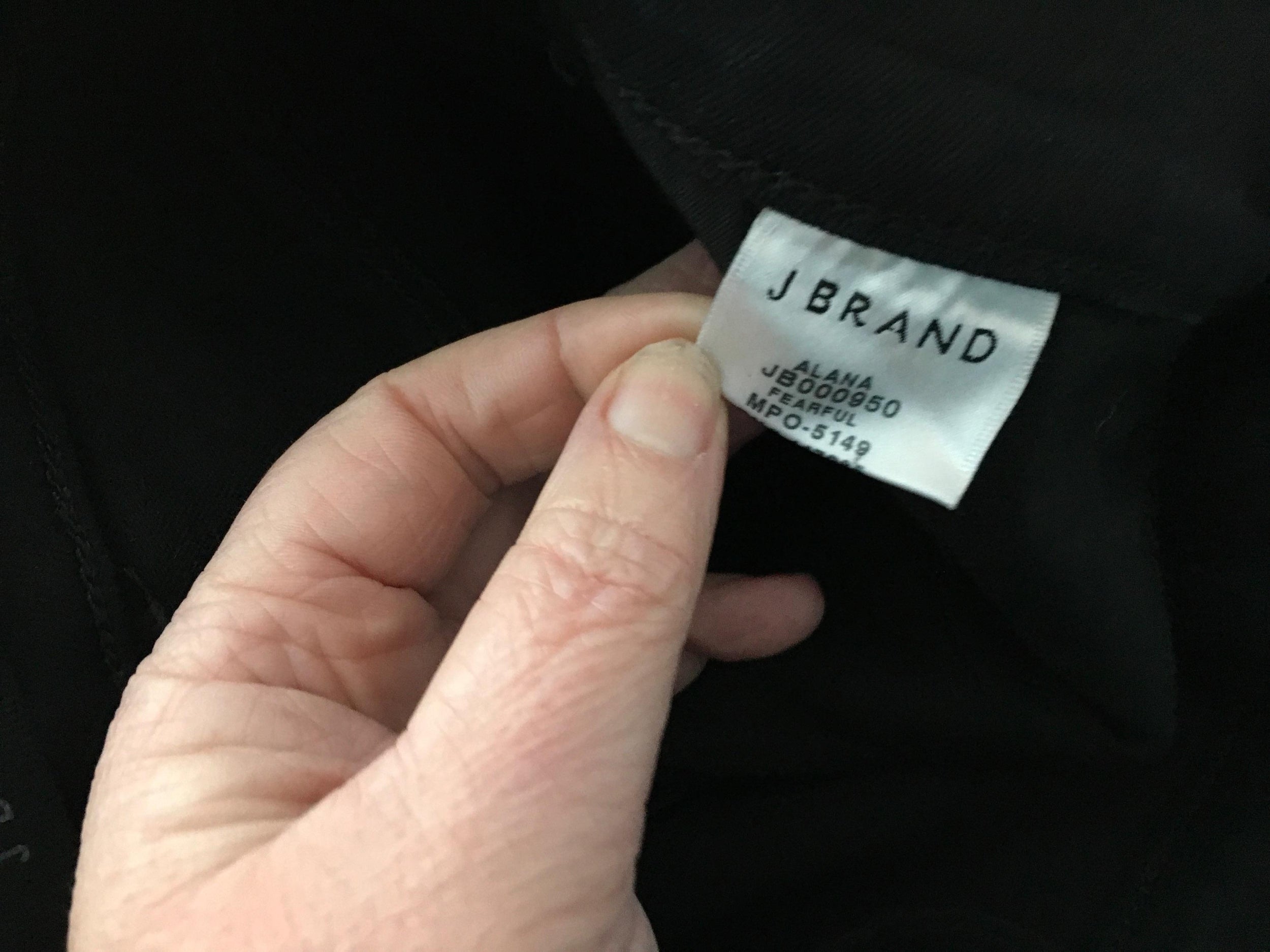J Brand Metallic Black Skinny Jeans