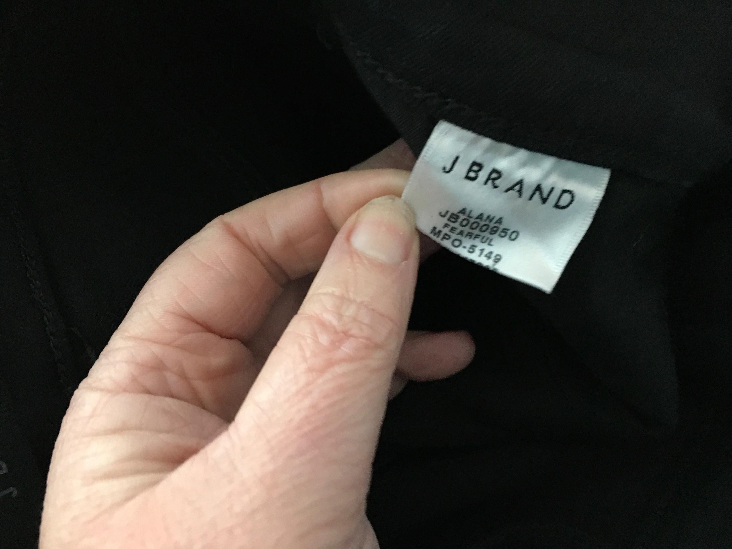 J Brand Metallic Black Skinny Jeans