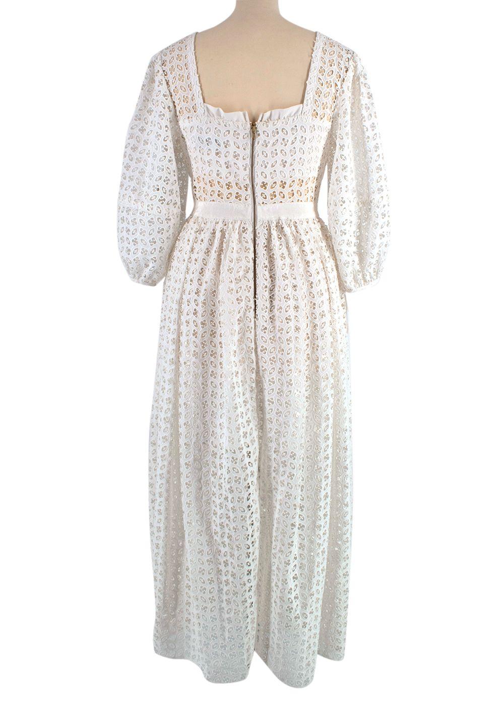 White Broderie Anglaise Dress