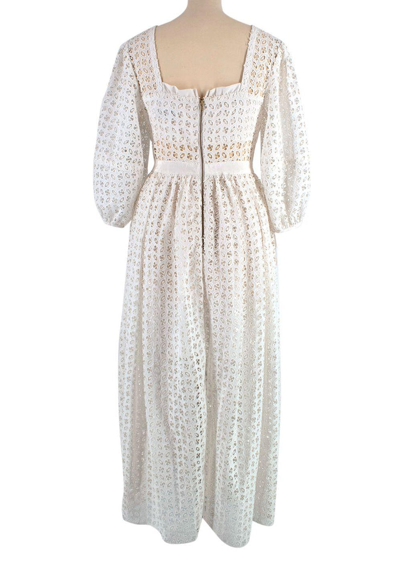 White Broderie Anglaise Dress