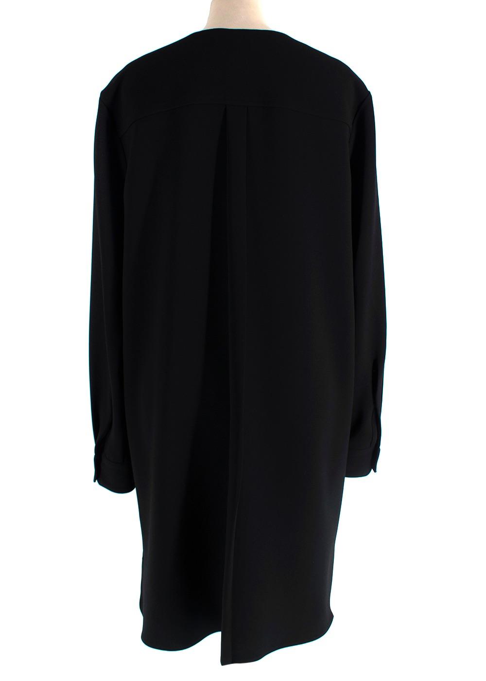 Balenciaga Black Tie Detail Tunic Dress