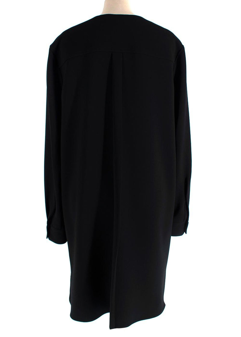 Balenciaga Black Tie Detail Tunic Dress