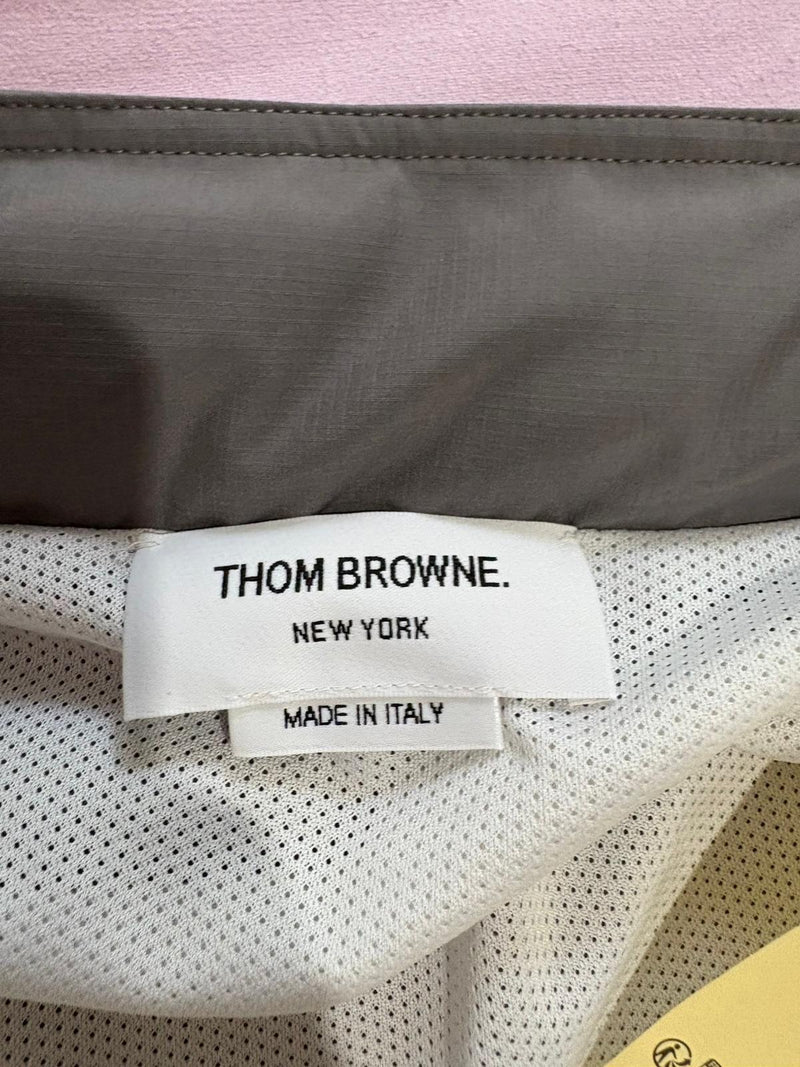 Thom Browne Grey Ripstop Bomber Jacket