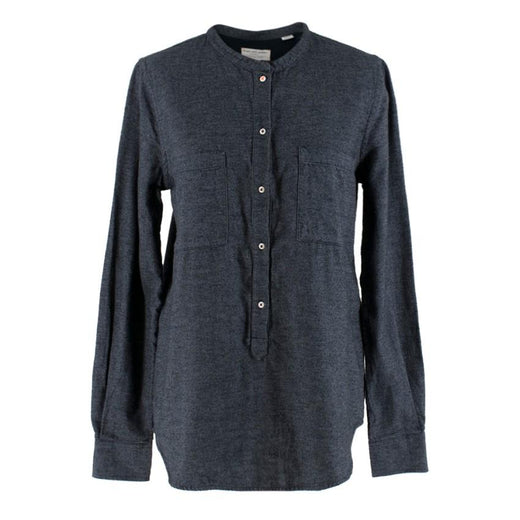 Chinti and Parker Blue Denim Flannel Organic Cotton Shirt