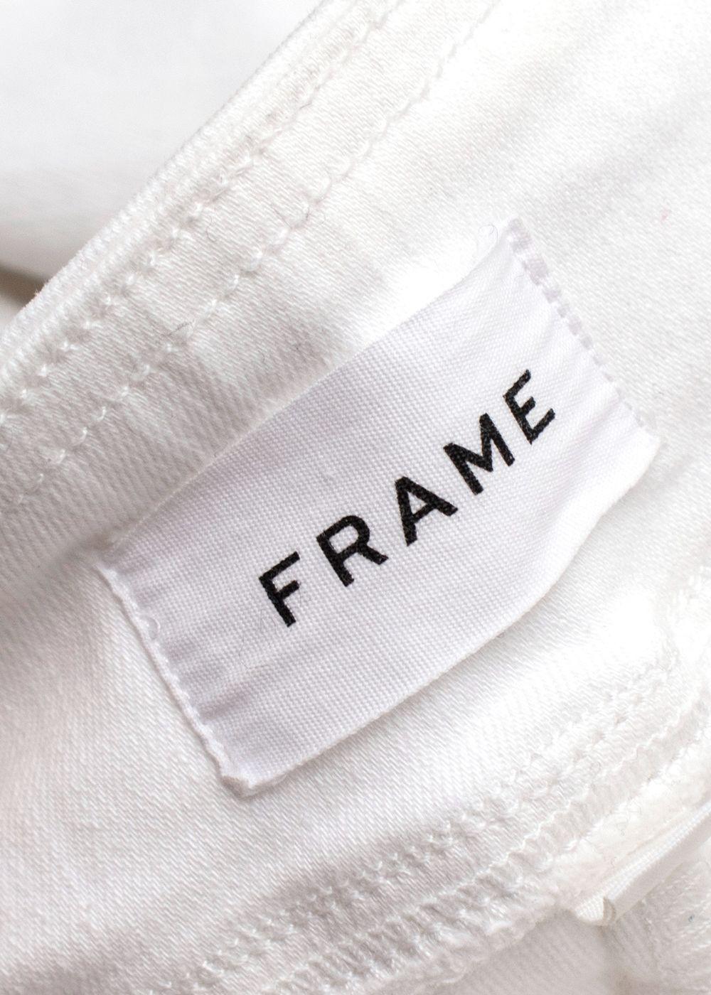 Frame White The Jetset Flare Jeans