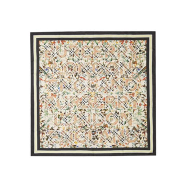 Burberry Montage Print Silk Square Scarf