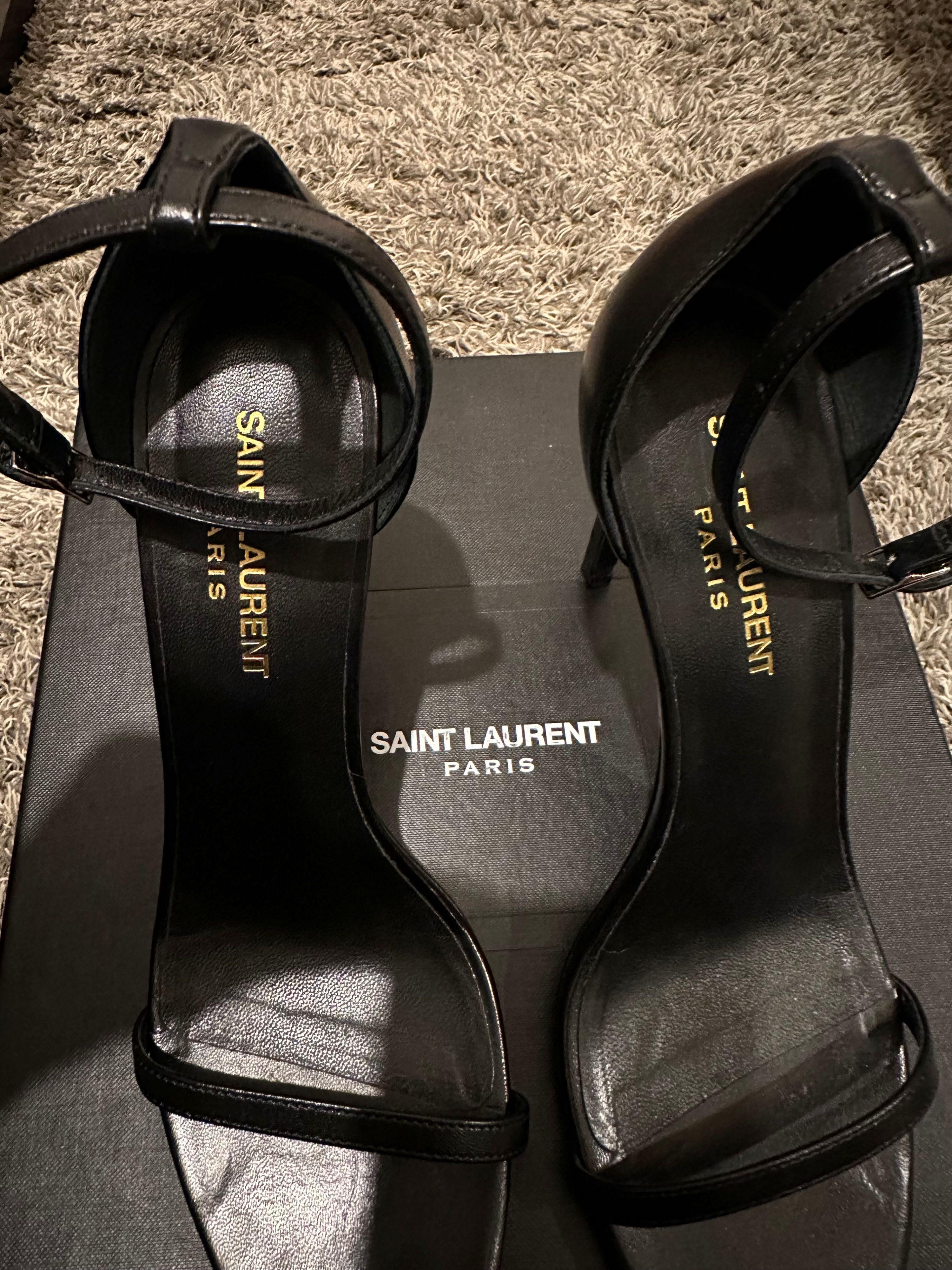 Jane 105 Black Leather Sandals