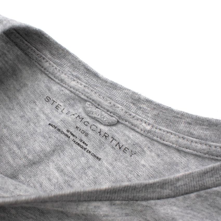Stella McCartney Grey Cotton Rainbow Details T-shirt & Shorts Set