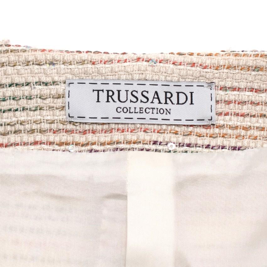 Trussardi Multicolour Tweed Jacket With Sequin Detail