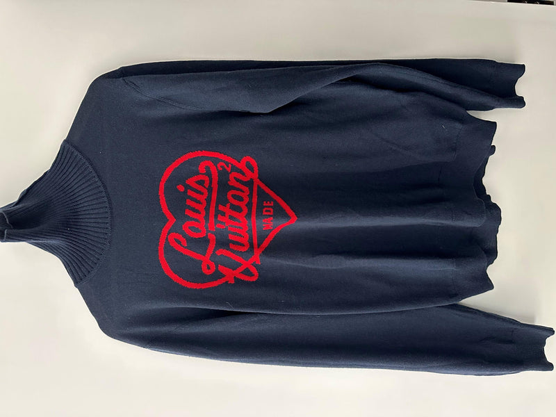 Intarsia Heart Turtleneck Jumper