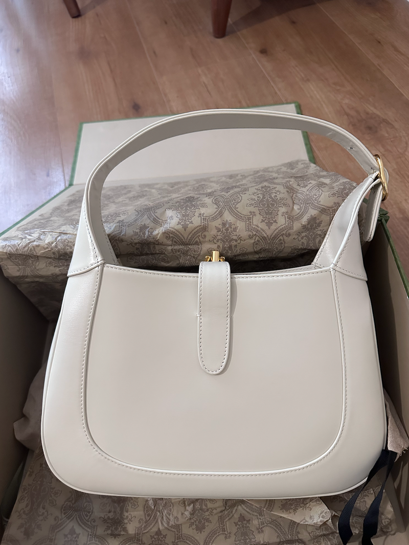 Cream Leather Jackie Bag