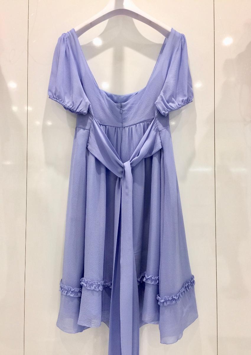Blugirl Folies Lavender Blue Silk Dress