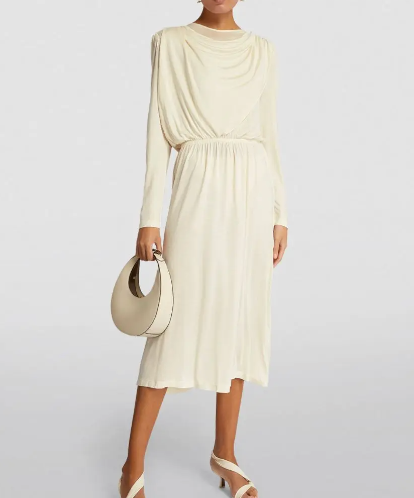 Ninety Percent Draped Muay Midi Dress