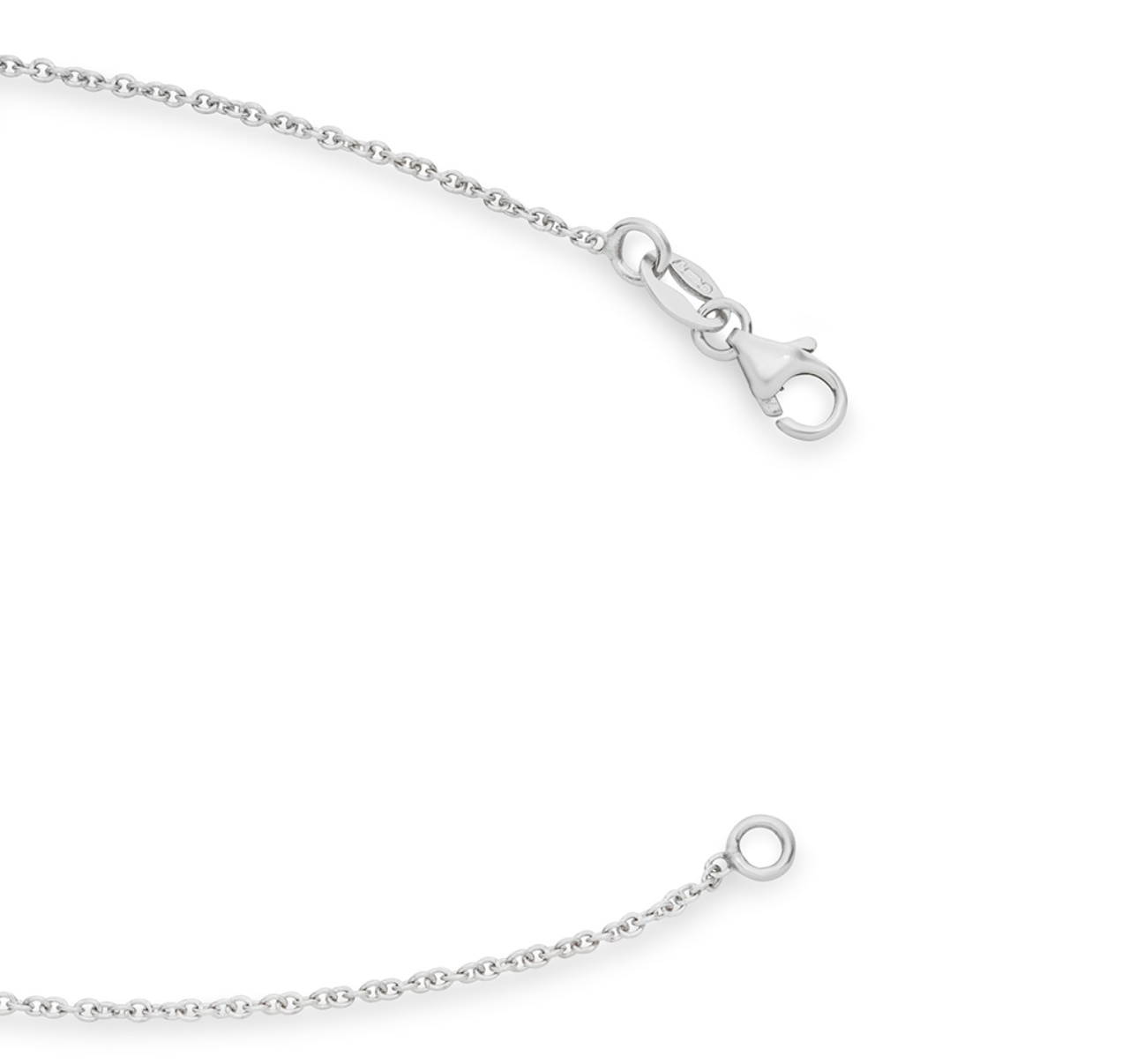 White Gold Emerald Cut Diamond Necklace