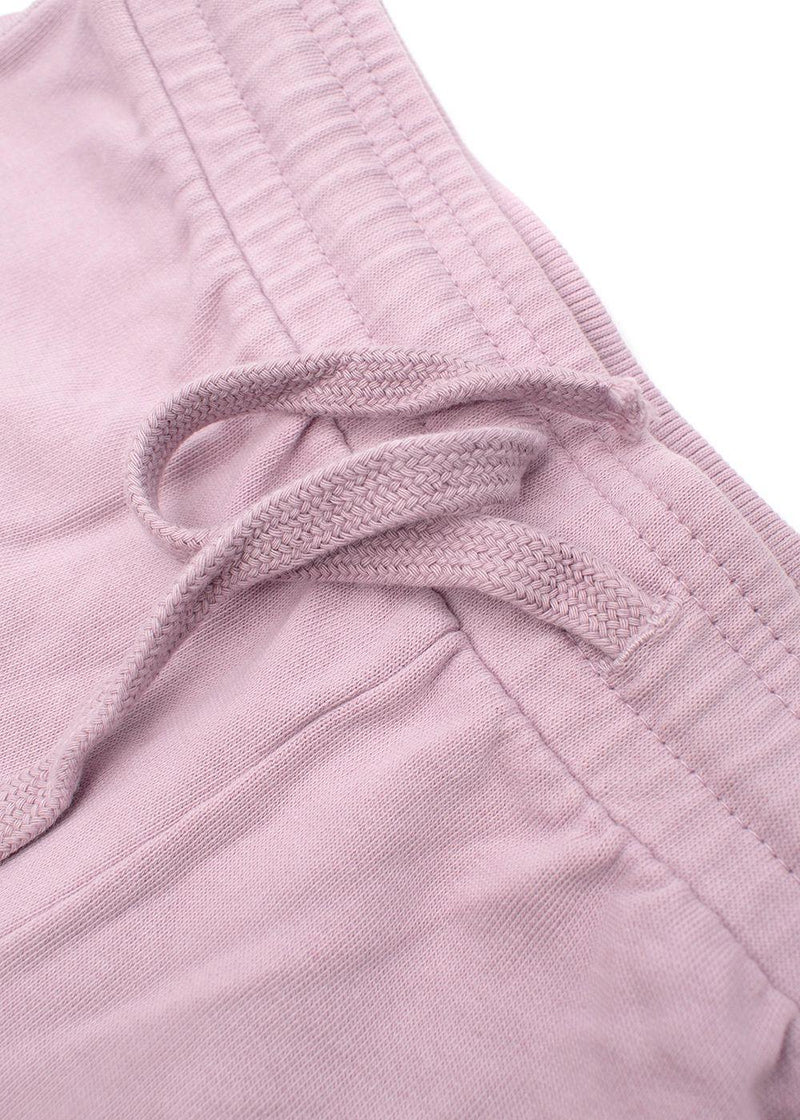 Pink Drawstring Cotton Shorts