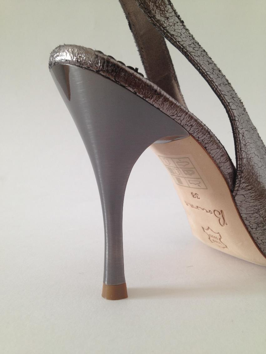 Bourne metallic heeled sandals
