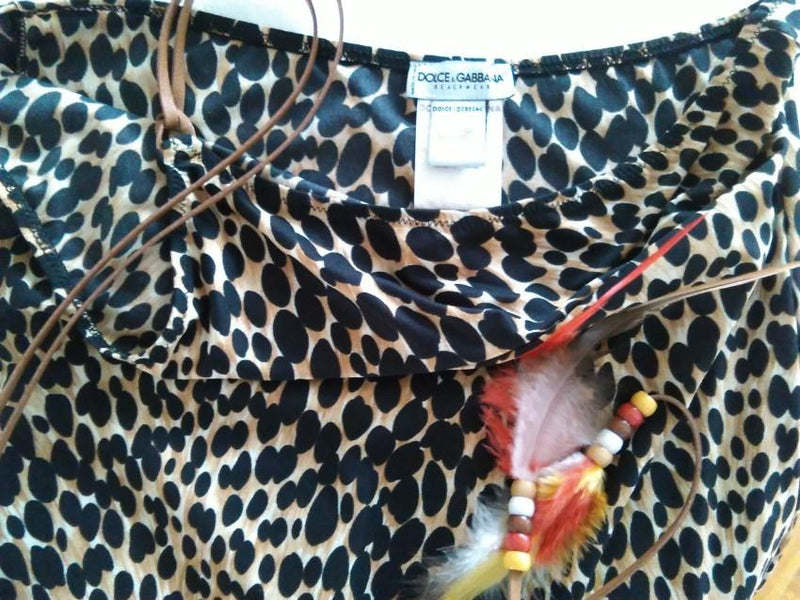 Dolce & Gabbana Beachwear Leopard Print Cover-Up