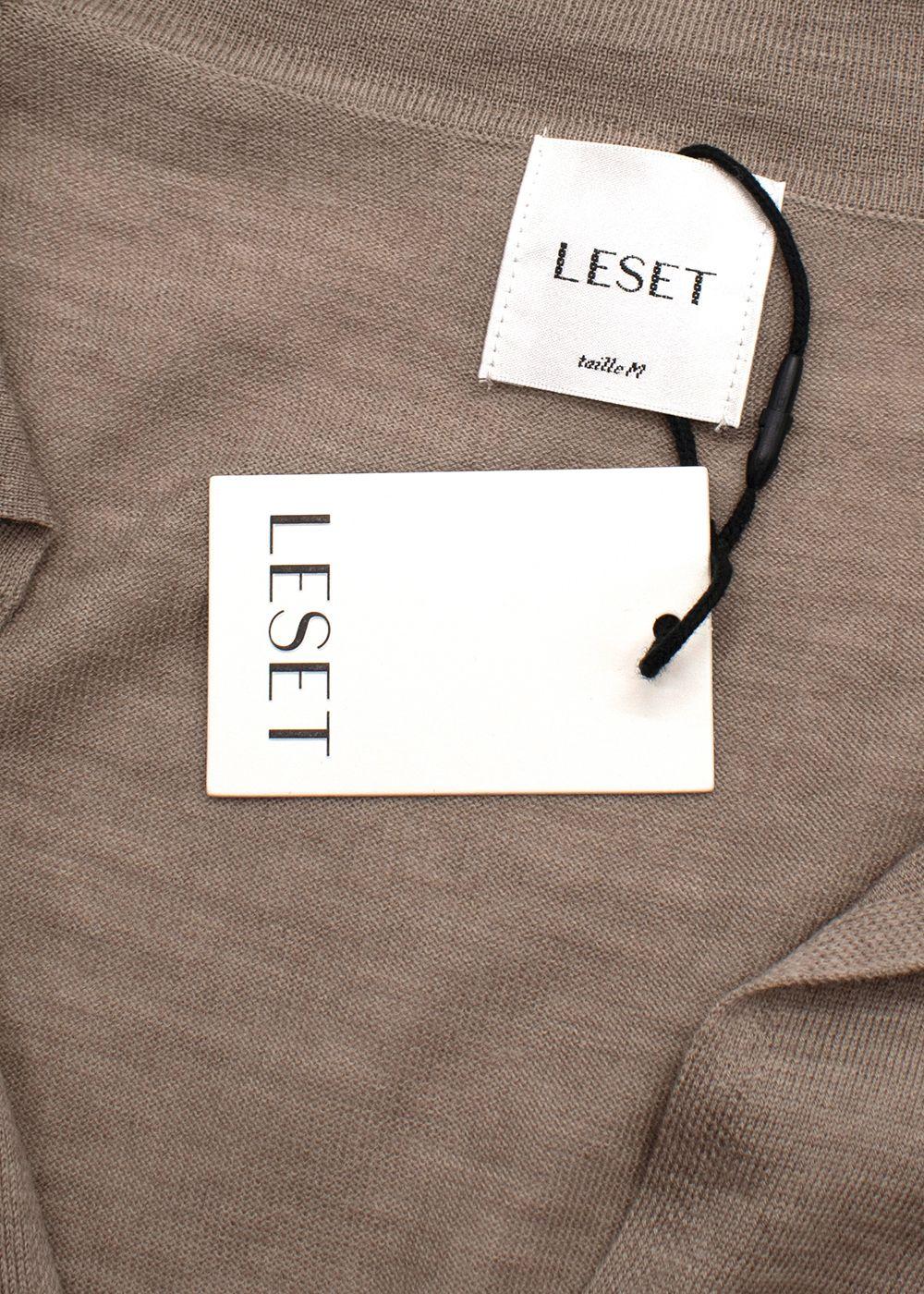 Leset Sand Brown James V Neck Polo Shirt