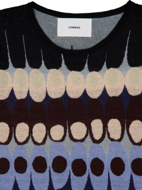 Commas Jacquard Crew-Neck Jumper