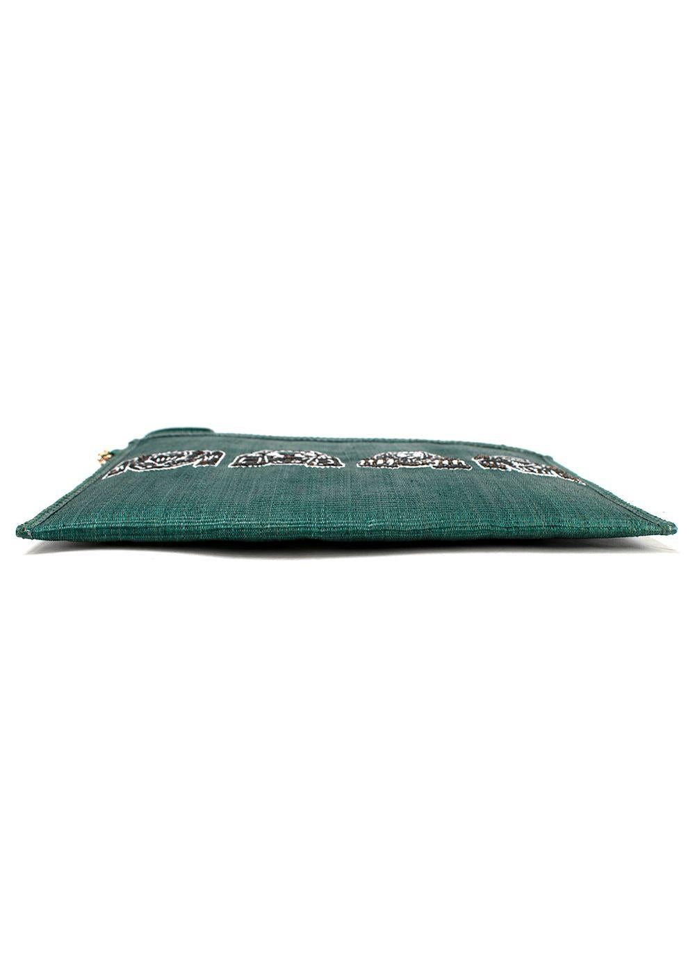 Ilha Green Letizia Aquamarine Pouch