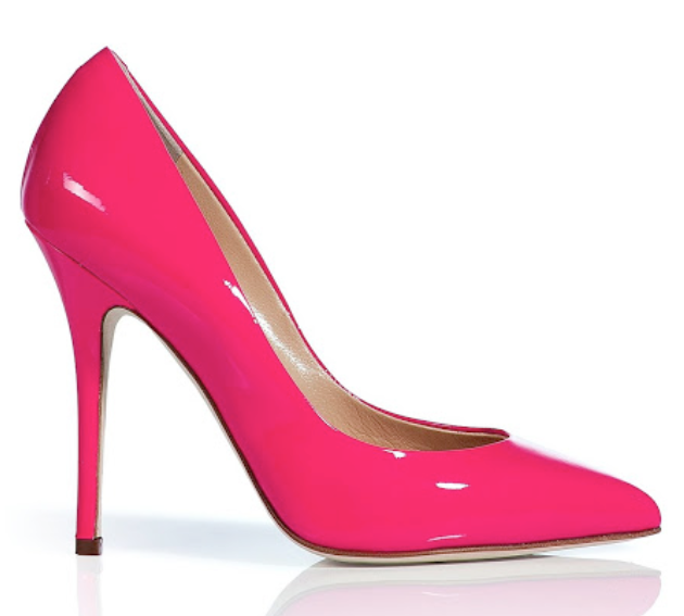 Giuseppe Zanotti Neon Fuchsia Patent Leather Pumps