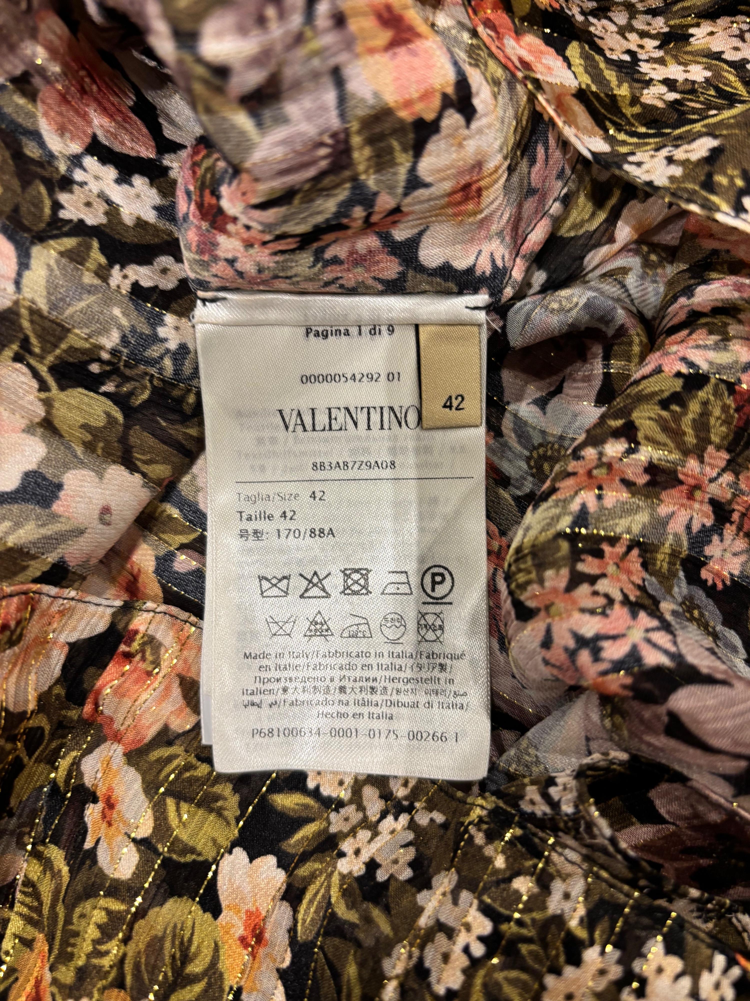 Valentino Printed Silk Blouse