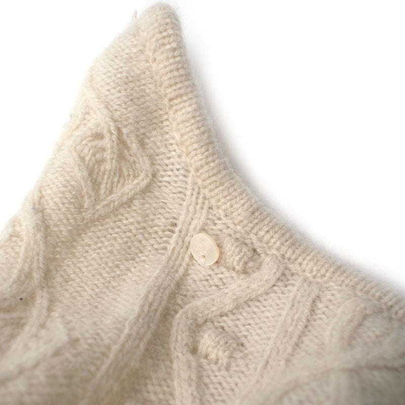 Tartine et Chocolat Ivory Wool & Cashmere Beanie
