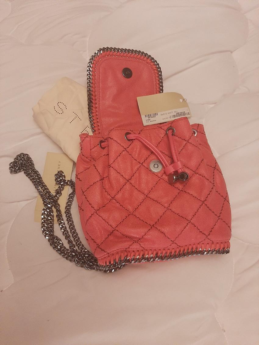 Stella McCartney Red Mini Falabella Backpack