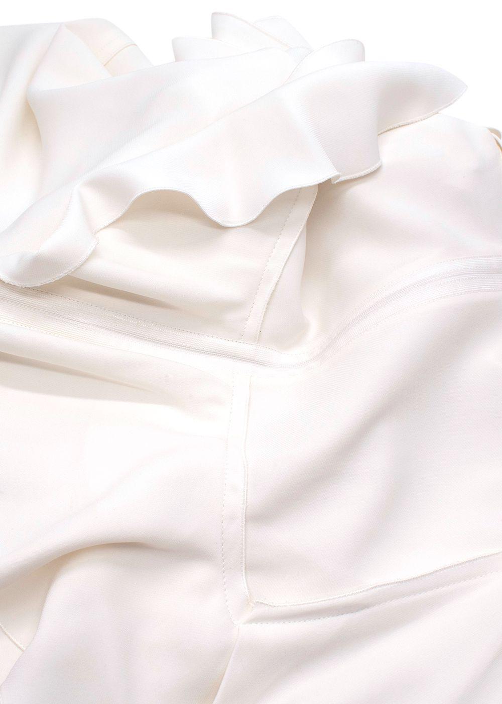 Lanvin Cream Pussybow Frill Blouse