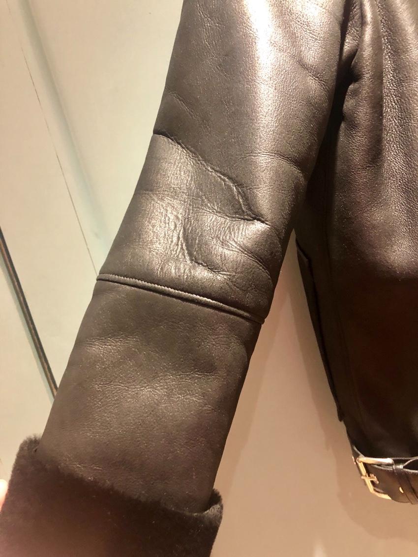 Bespoke shearling black jacket
