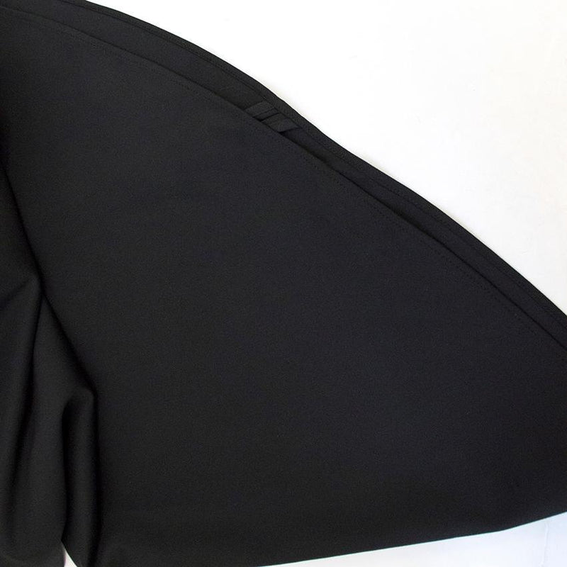 Osman black asymmetrical skirt with pockets