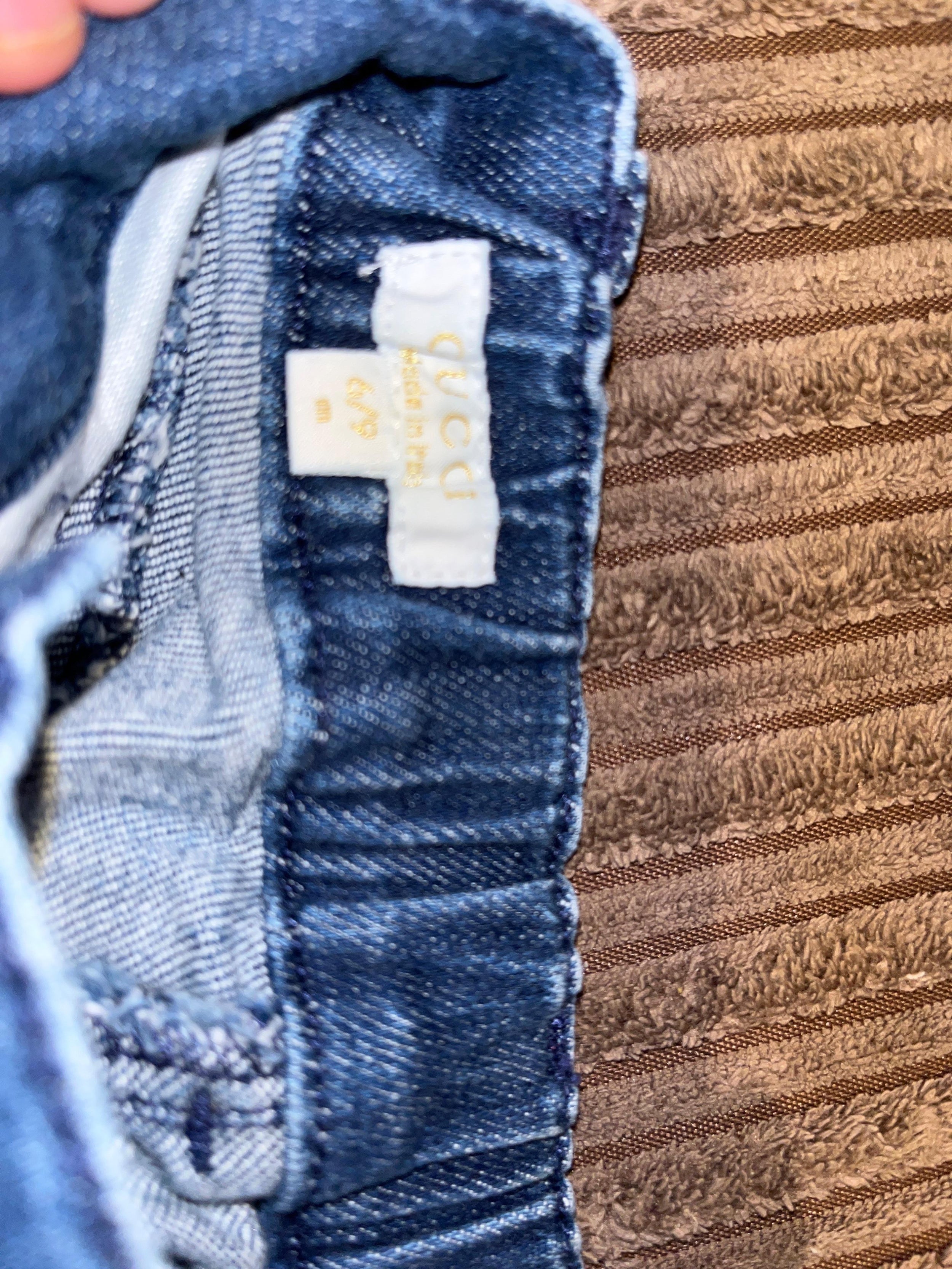 Mid-wash denim jeans