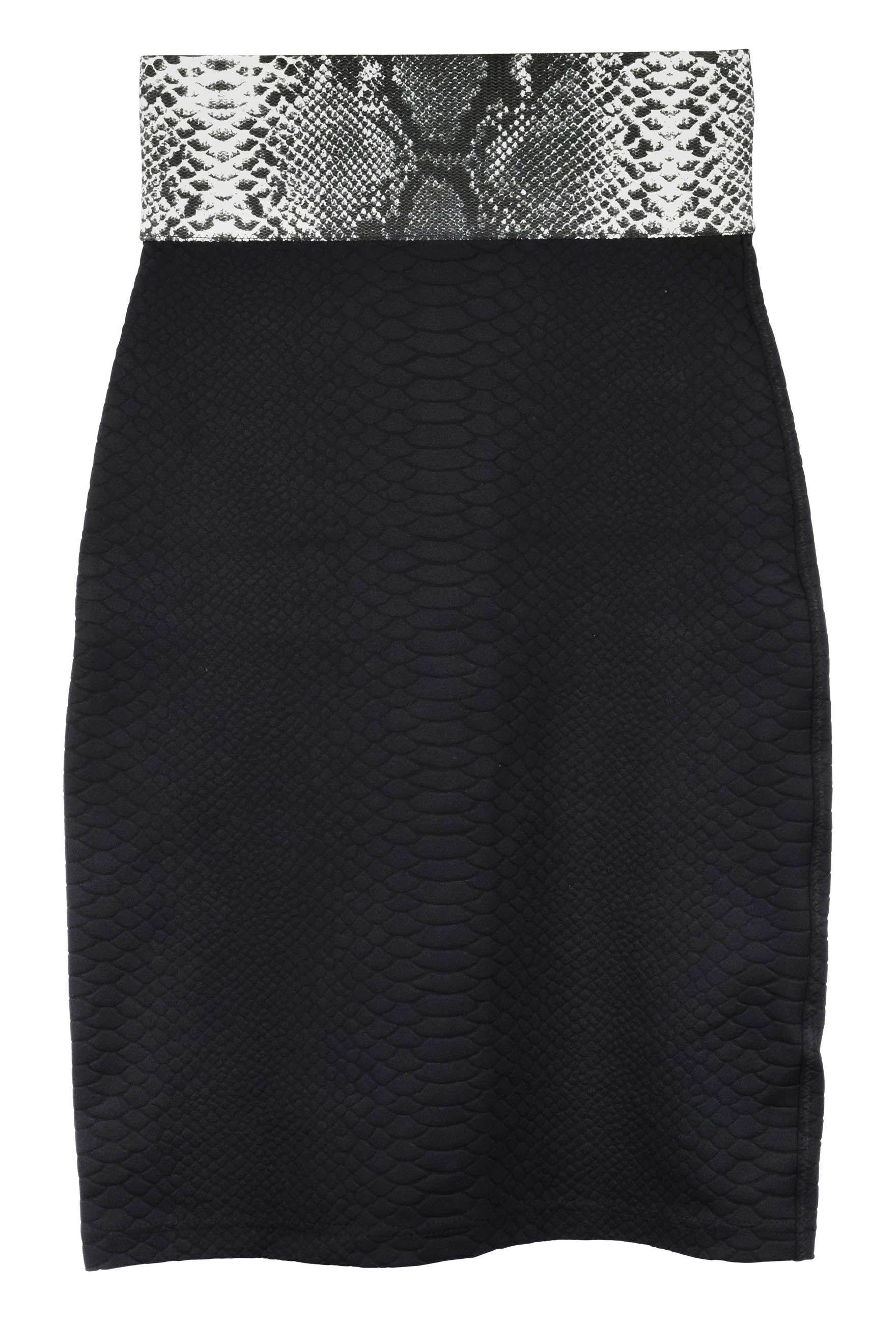 Contrast Hem Mini Skirt