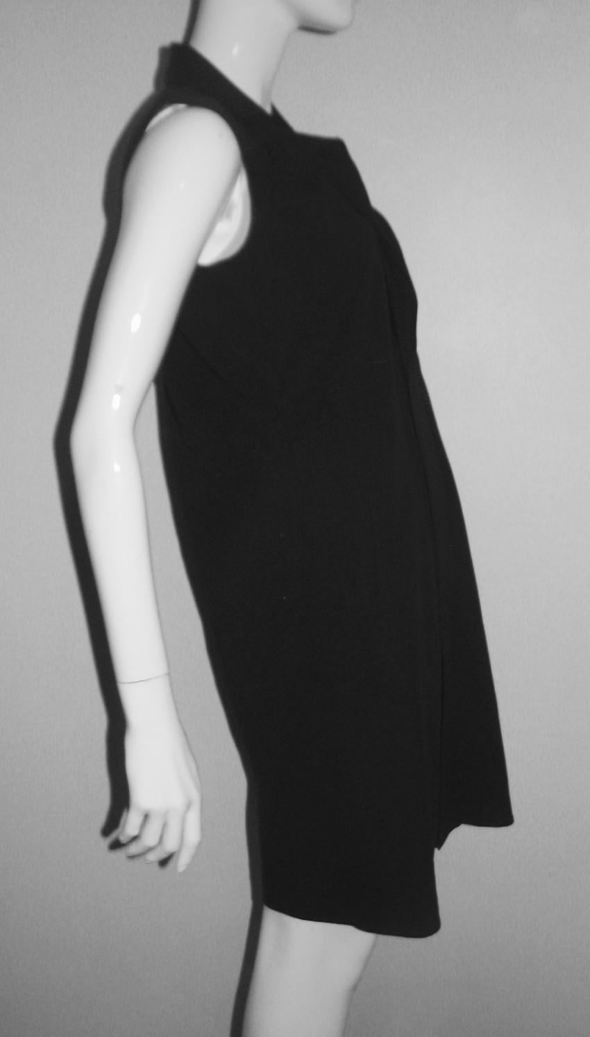 Elie Tahari Ruffled Black Silk Dress