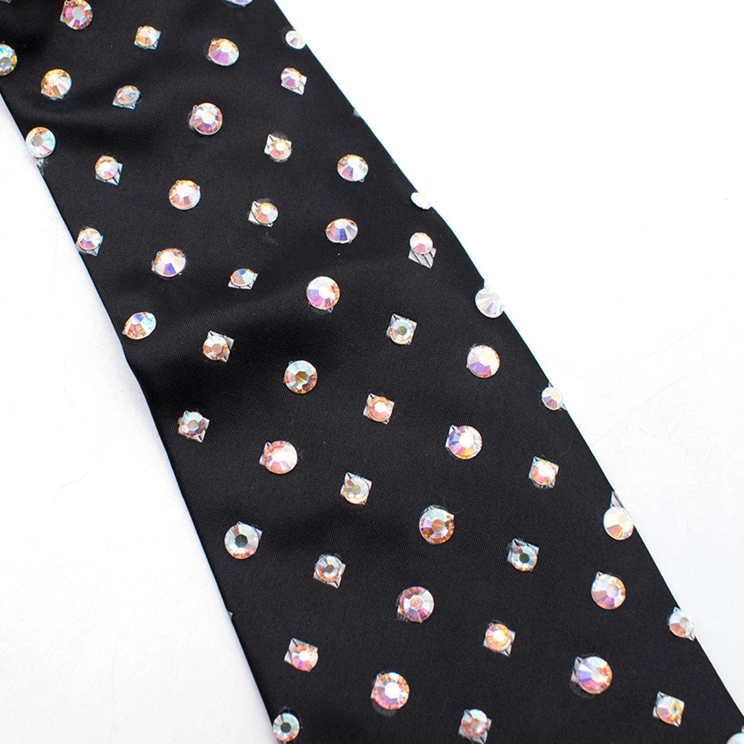 Milan Collection Crystal Embellished Tie