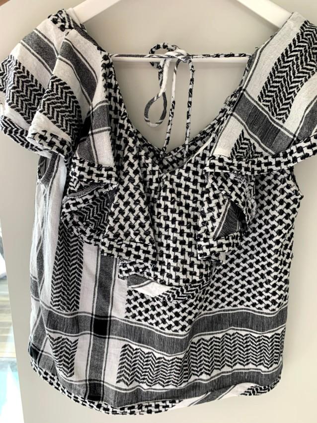 Cecilie Copenhagen Black & White Cotton Top