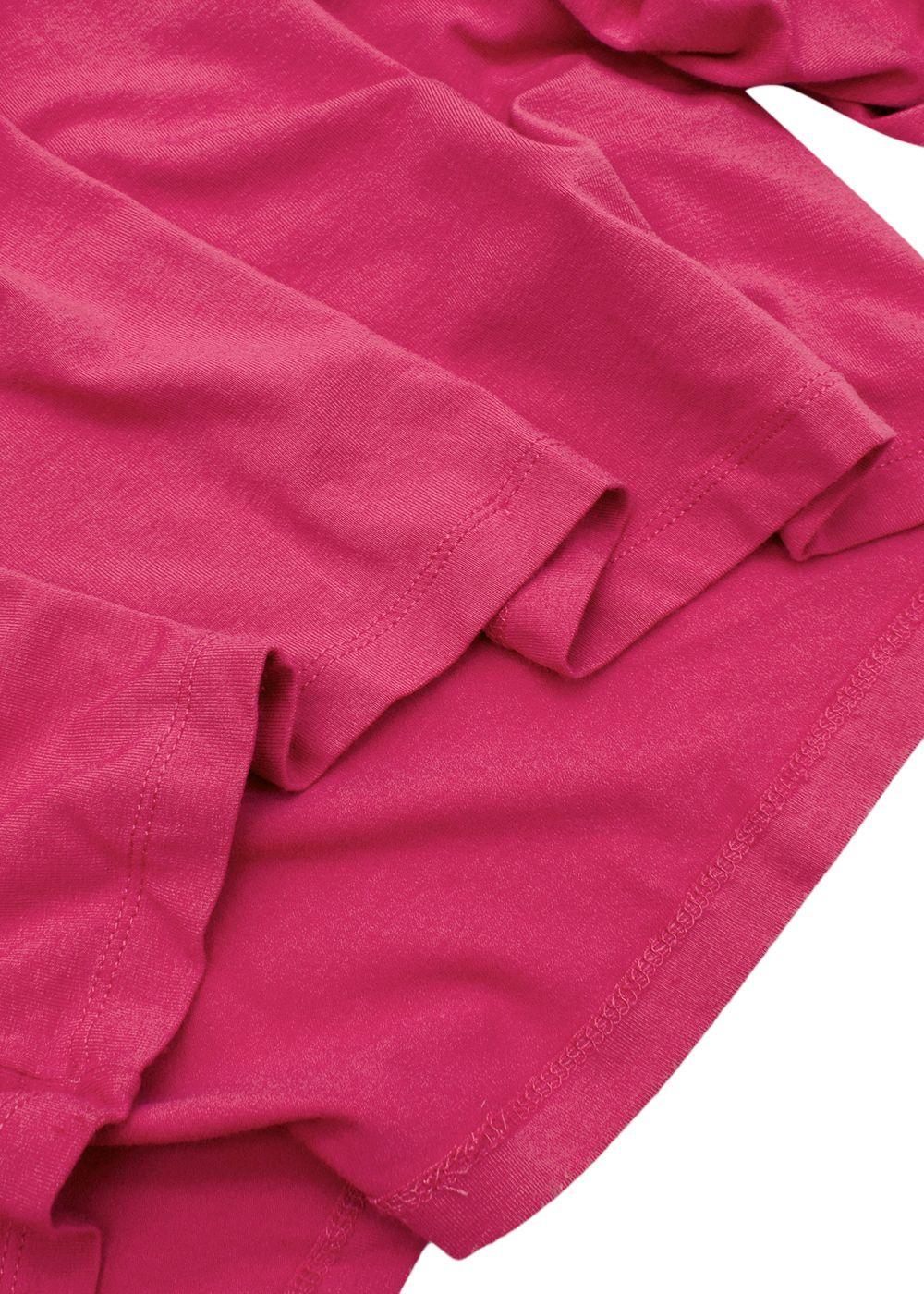 Pink Draped Back T-Shirt Midi Dress