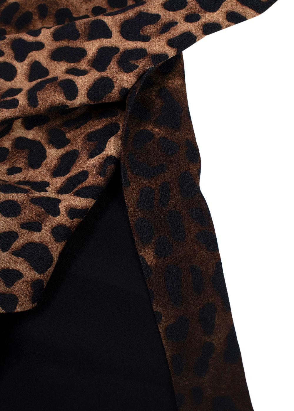 Tom Ford Leopard Print Pencil Skirt