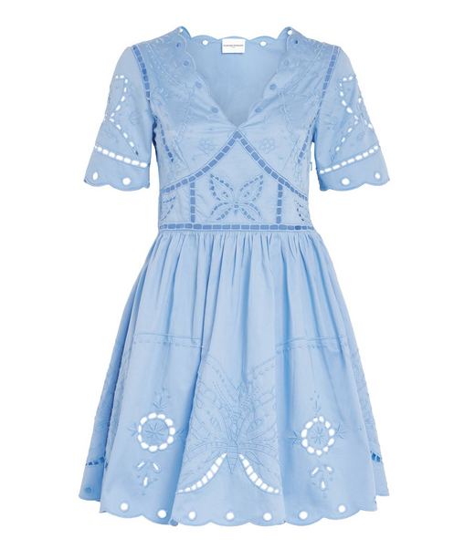 Claudie Pierlot  Butterfly-Embroidered Mini Dress