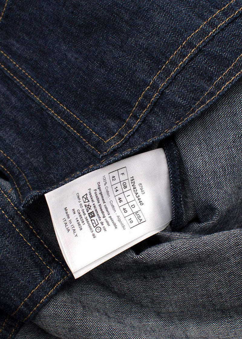Dior Navy Denim Short Sleeve Shirt