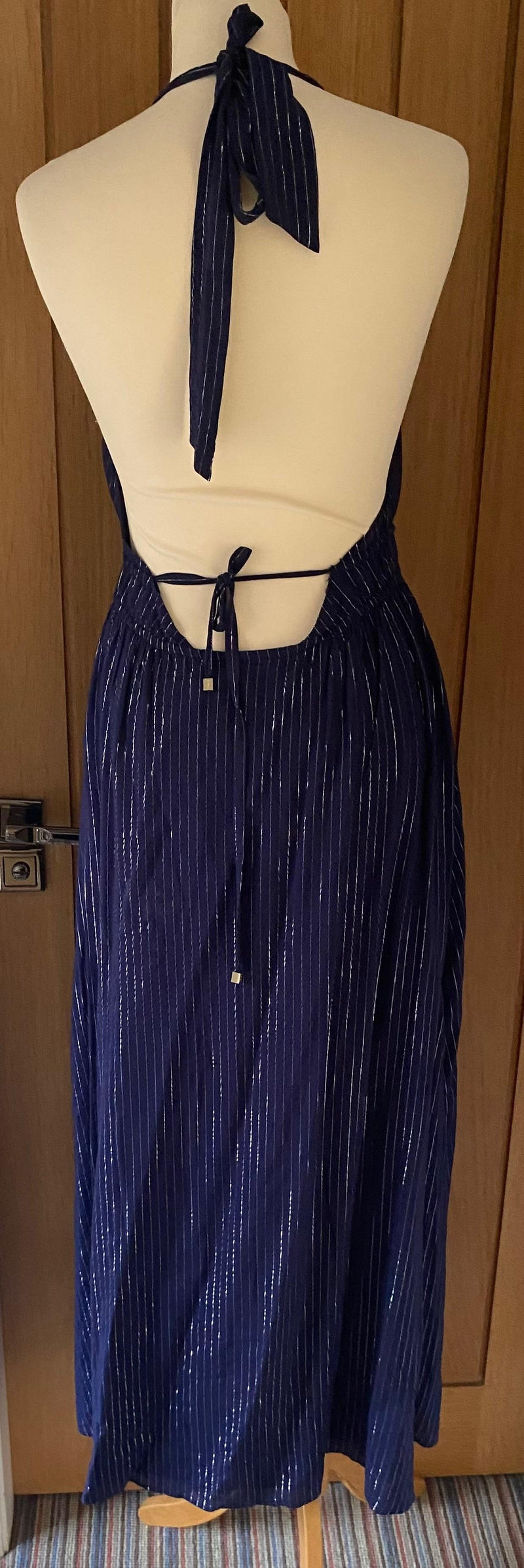 Heidi Klein Blue Midnight Thread Midi Dress