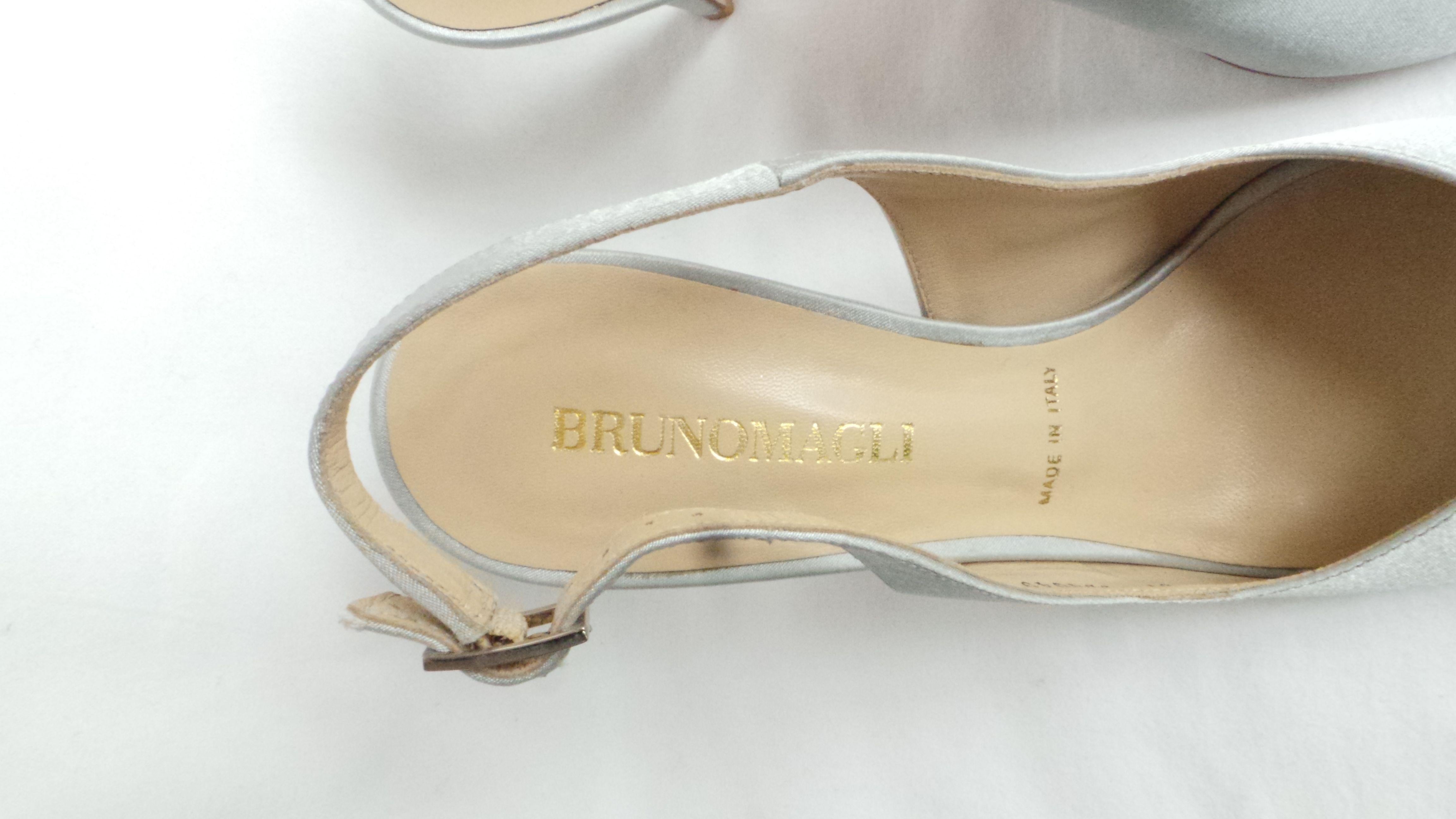 Bruno Malgi satin sling back shoes