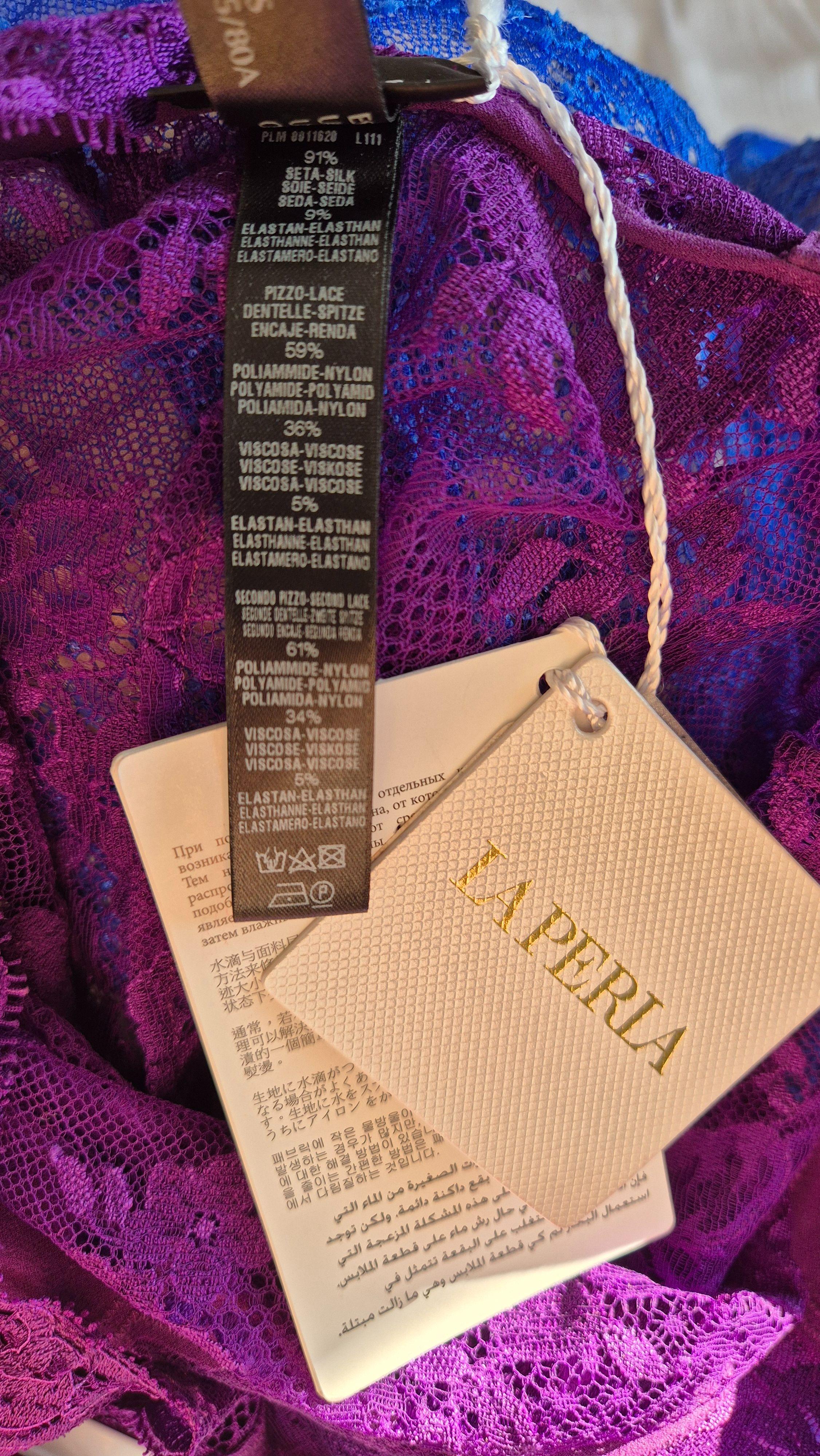 La Perla Purple Desert Rose Silk Cami