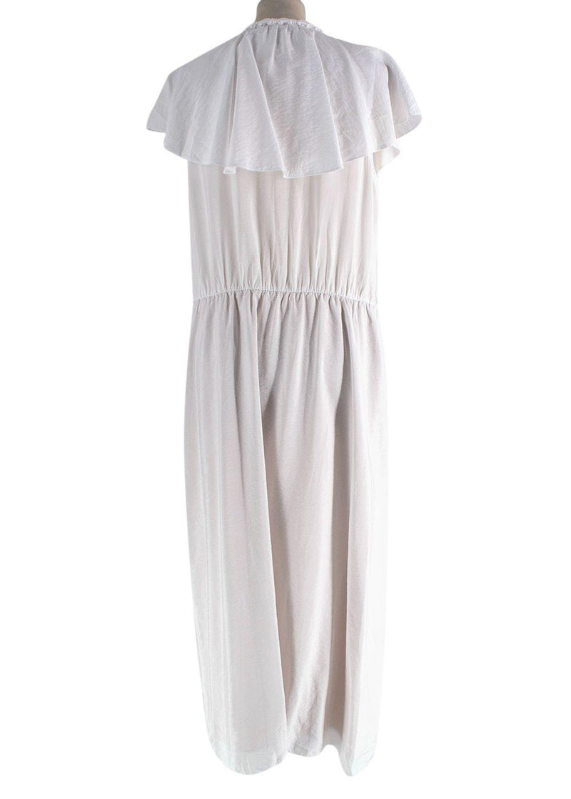 Vince White Wrap Sleeveless Dress