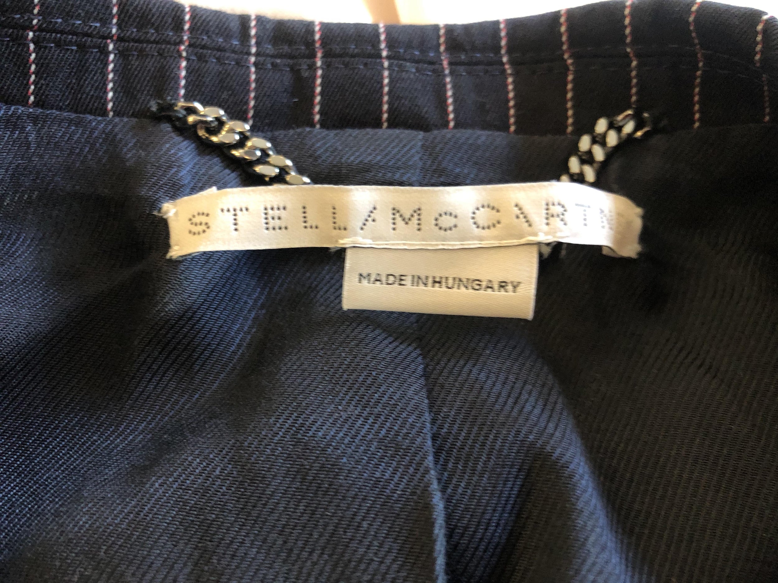 Stella McCartney navy pinstripe blazer