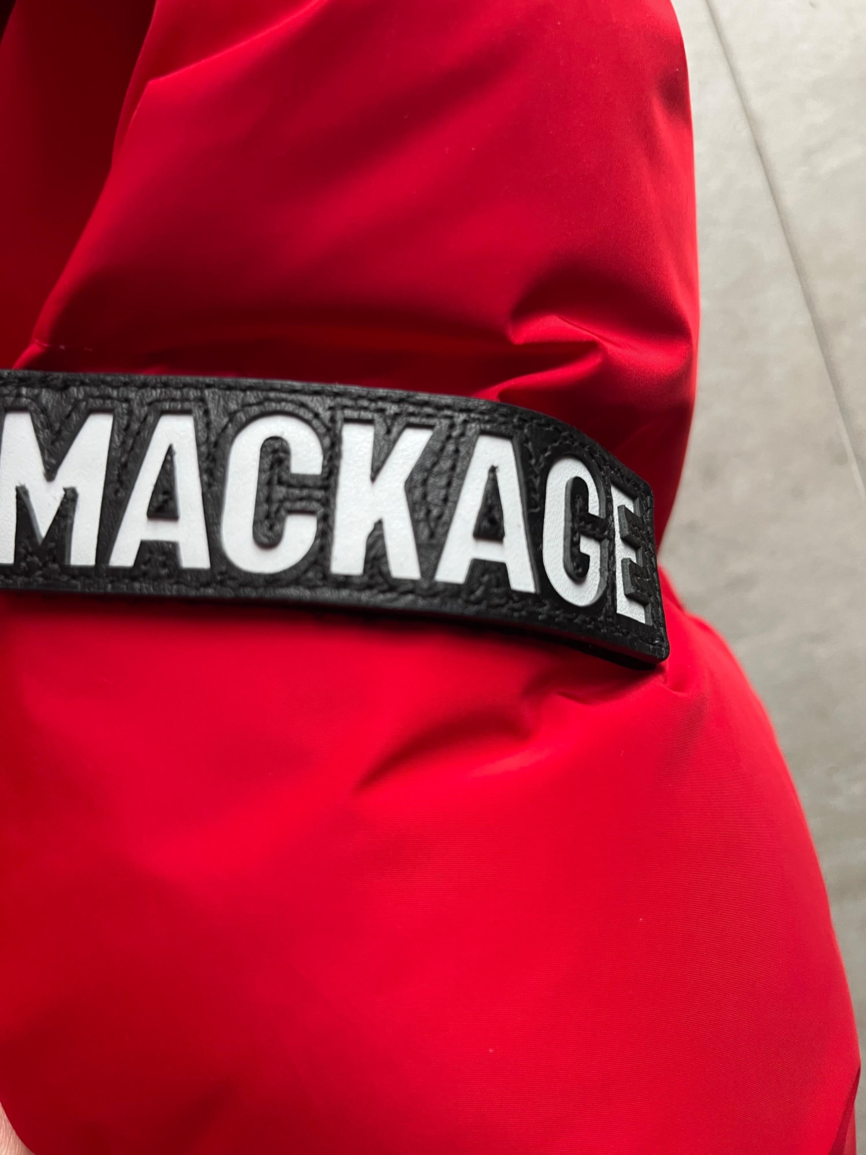 Mackage Red Aubrie Hooded Shell Jacket