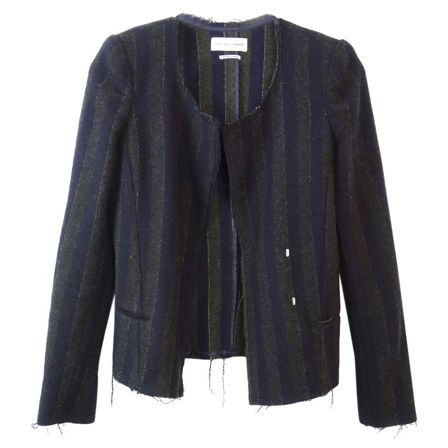 Isabel Marant Striped Distressed Jacket