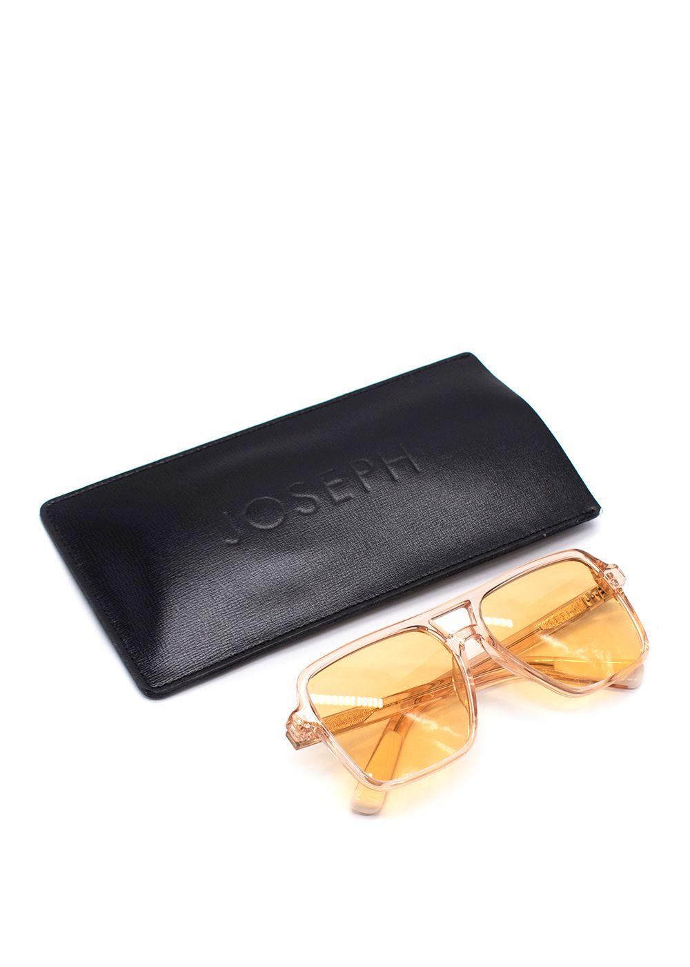 Joseph Apricot Aviator Square Sunglasses