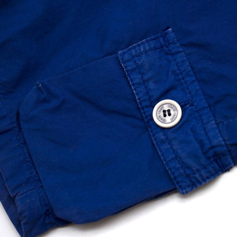 Roberto Cavalli Boys Blue Cargo Shorts