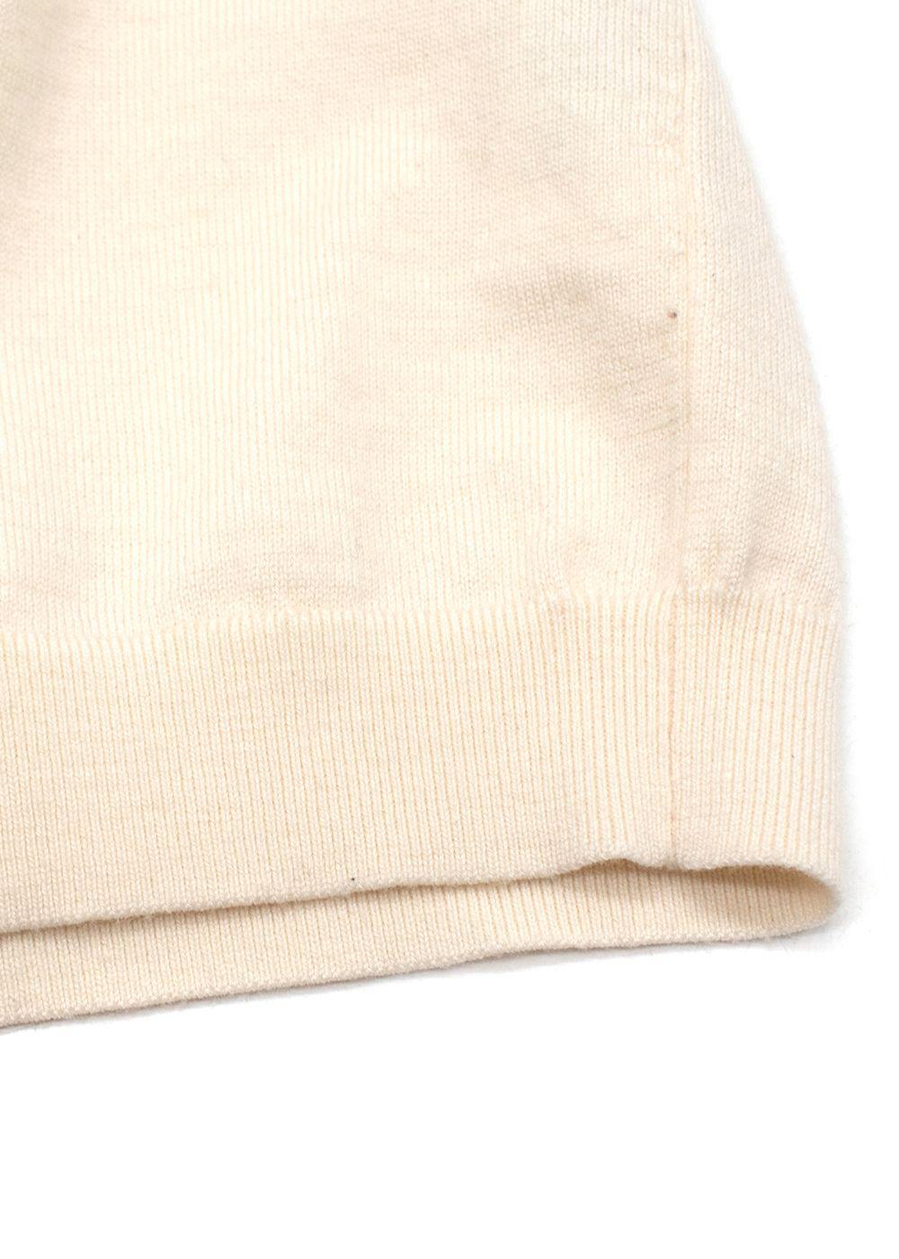 JW Anderson Off White Merino Sleeveless Knit